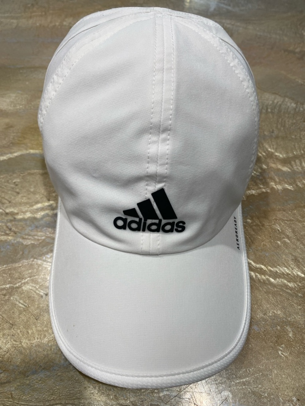 ADIDAS Unisex White Cap Hat One Size Comfy and Adjustable Fit / Preowned
